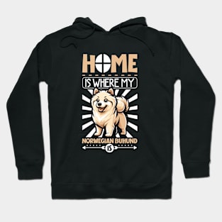 Home is with my Norwegian Buhund Hoodie